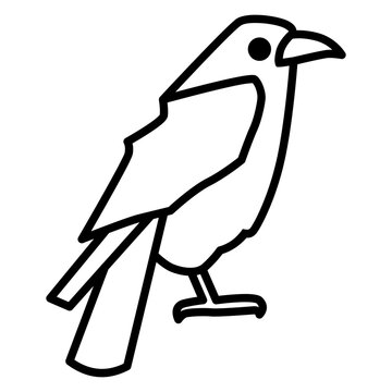 recommend clip art: Crow Outline