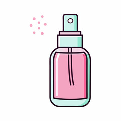 Perfume spray bottle stock illustration