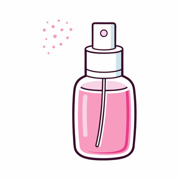 recommend clip art: Perfume spray bottle stock illustration