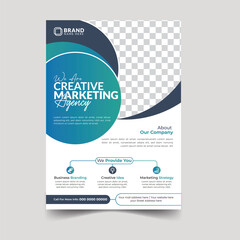 Obraz premium Flyer ,Corporate business flyer template design, promotion , flyer template, modern business flyer template ,abstract business flyer and creative design, modern orange and black design template