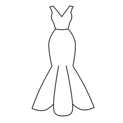 Wedding Dress Outline
