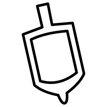 recommend clip art: Dreidel outline