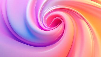 Abstract swirl of pink, purple, and orange colors.