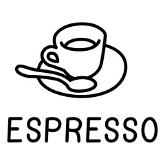 Espresso Cup Outline