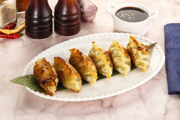 Fried Japanese stuffed dumplings - Gyoza