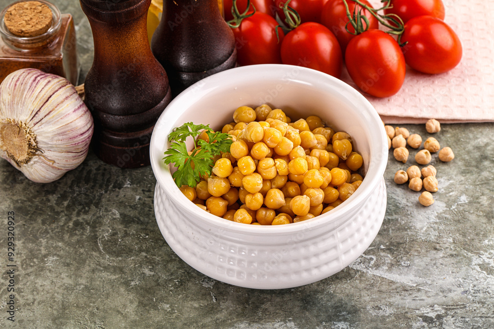 Canvas Prints canned chickpea in the bowl