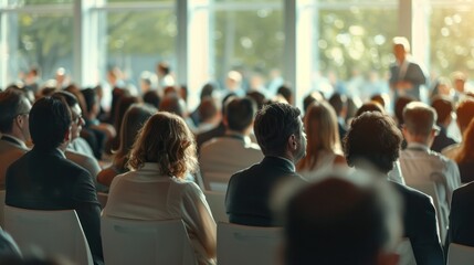 Obraz premium Audience Listening to Speaker