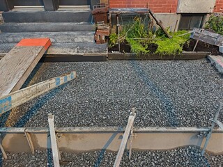 Freshly Laid Gravel at Construction Site