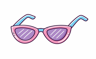 Fototapeta premium Pink sunglasses stock illustration