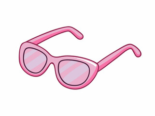 Pink sunglasses stock illustration