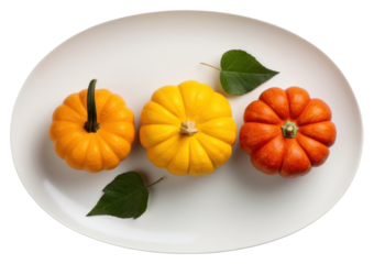 PNG Pumpkins white plate food vegetable.