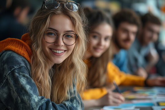 A group of friends organizing a fundraiser, planning activities and reaching out to the community for support.