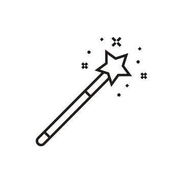 recommend clip art: Magic Wand Icon Vector Design.