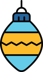 Obraz premium isolate christmas tree ball flat icon