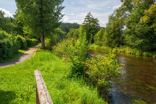 Am Schwarzen Regen in Zwiesel, Bayerischer Wald, Niederbayern, Bayern, Deutschland