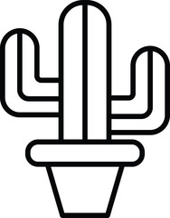 isolate cactus flat icon