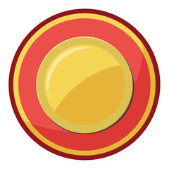 Elegant Plate Vector Illustration