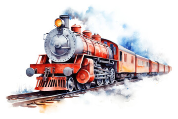 Obraz premium PNG Train locomotive vehicle railway.