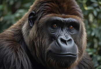 Fototapeta premium Portrait of a Majestic Gorilla