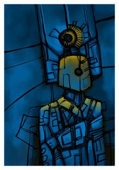 Alien creature, sketch - digital painting © neurostructure