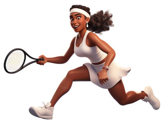 PNG Tennis cartoon sports racket.