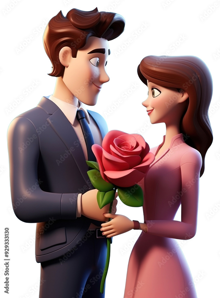 Poster PNG Rose cartoon flower adult