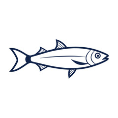 Fish Line art vector Illustration