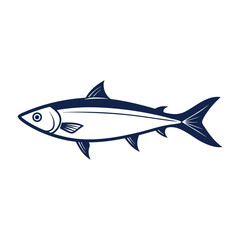 Fish Line art vector Illustration