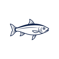 Fish Line art vector Illustration