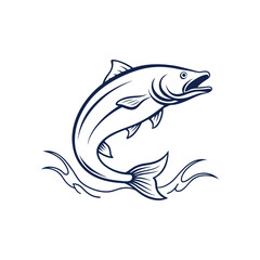Fish Line art vector Illustration