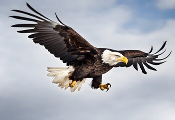 Obraz premium American bald eagle in flight