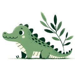 Fototapeta premium crocodile cartoon