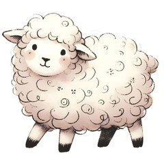Obraz premium sheep cartoon
