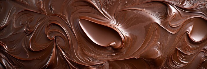 Luxurious melted chocolate transforms into a wonderfully smooth, swirled texture, making it an ideal ingredient for an array of desserts and culinary delights that excite the senses
