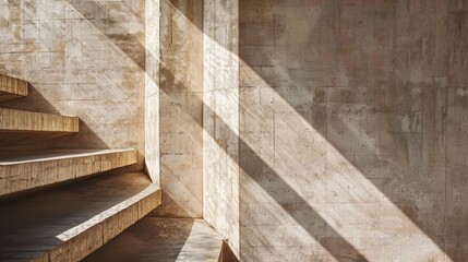 Light Casting Shadows On Abstract Structure