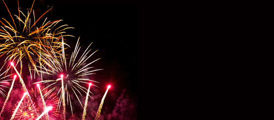 Feuerwerks-Grusskarte, fireworks greeting card