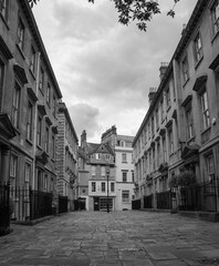 Residential street in Bath, England