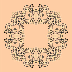 Vintage typographic decorative ornament design elements