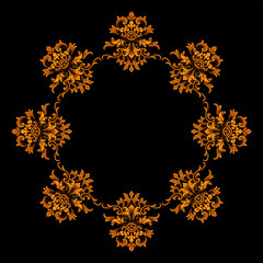 Vintage typographic decorative ornament design elements