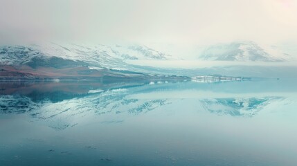 Serene Mountain Reflection in a Still Lake