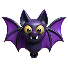 Cute flying bat animal 3d rendered illustration