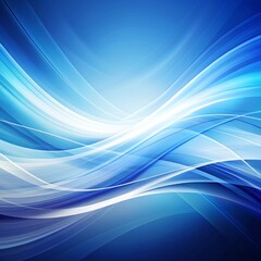 Fototapeta premium on a blue background a lot of white and light blue waves