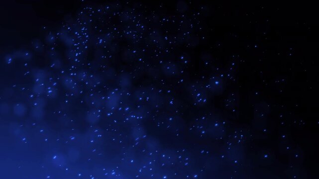 風に煽られる　スローモーション　火の粉　ループ　青