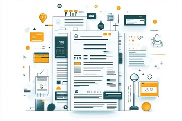 Receipt Page Concept , Transaction Records, Invoice Management, Payment Confirmation, and Financial Documentation.
