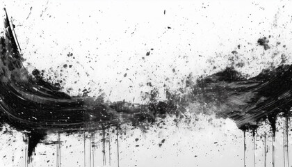 Grunge paint smudges and splatters; dirty grunge style overlay for photo or banner