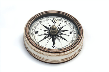 Navigation Compass isolated on white background