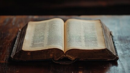 Obraz premium Table, open book