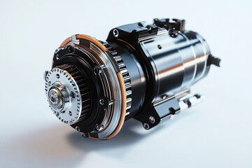 Electric DC Motor isolated on white background