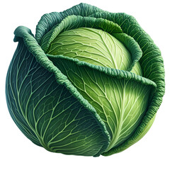 Obraz premium Realistic Green Cabbage