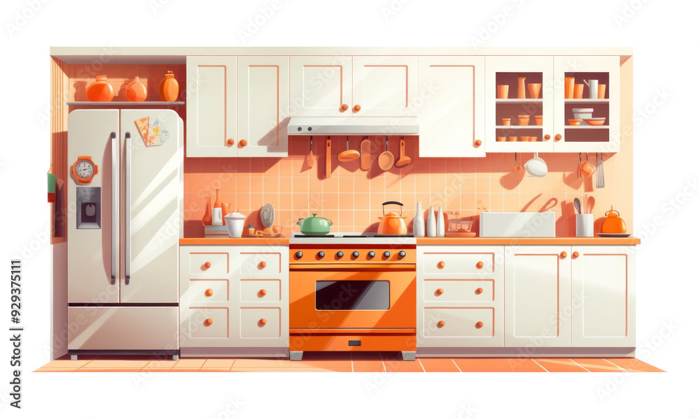 Poster png kitchen refrigerator appliance microwave.